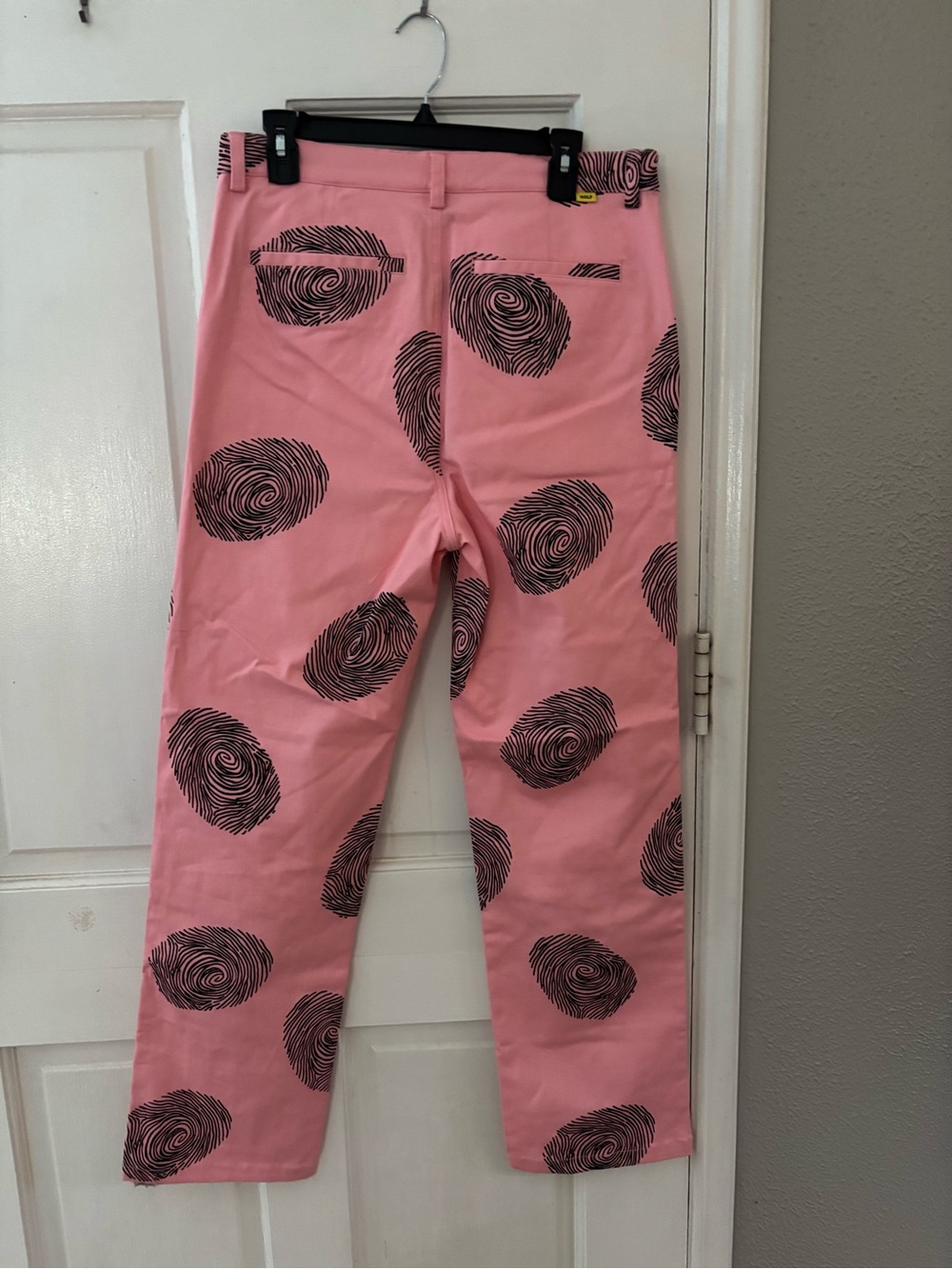 Golf Wang Pink/Black Fingerprint Twill Pants 32x31 Regular Fit Straight Pockets - Picture 4 of 6